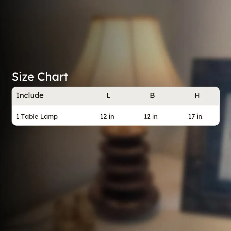Lynira Cotton Table Lamp With Wooden Base - White media 8