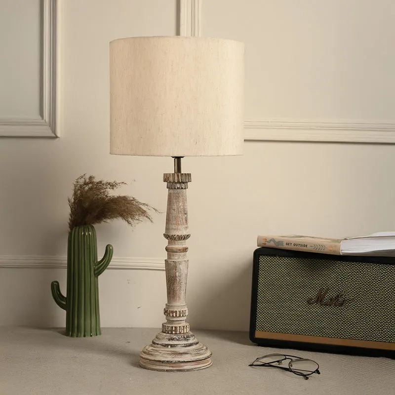 Empira Fabric Table Lamp - Ivory media 2