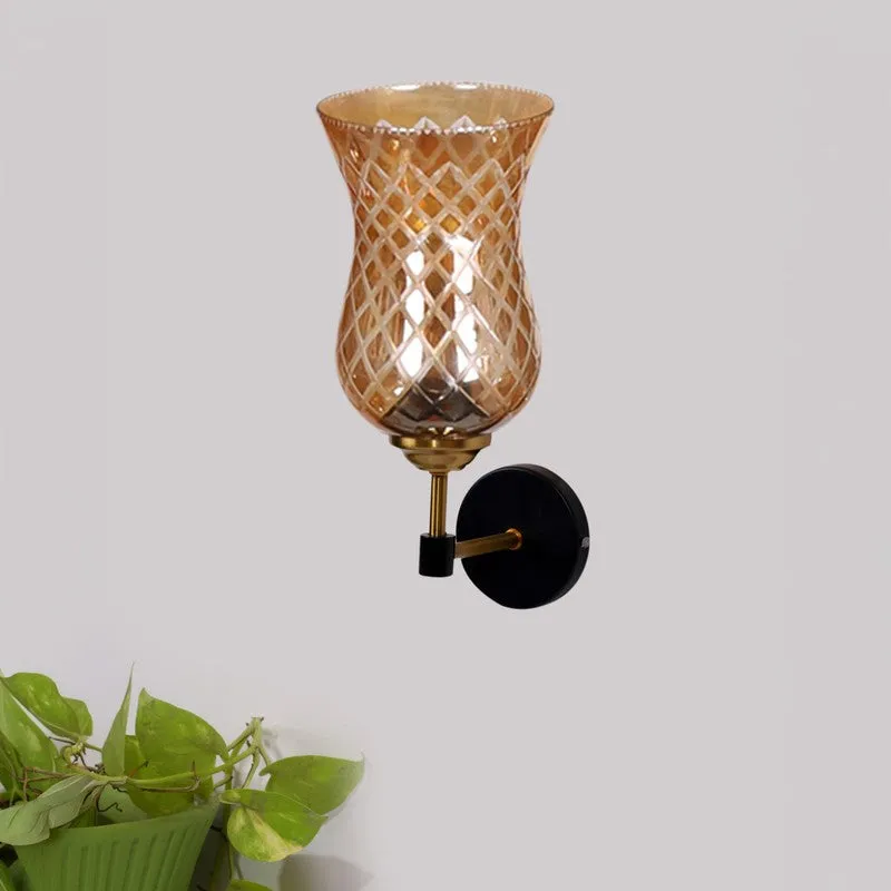 Golden Shine Decorative Glass Wall Lamp media 3