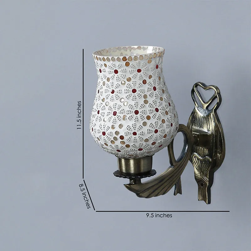 Idva Ziada Mosaic Glass & Metal Wall Lamp media 6