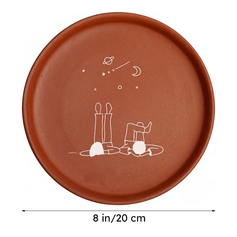 Star Gazers Terracotta Wall Plate media 6