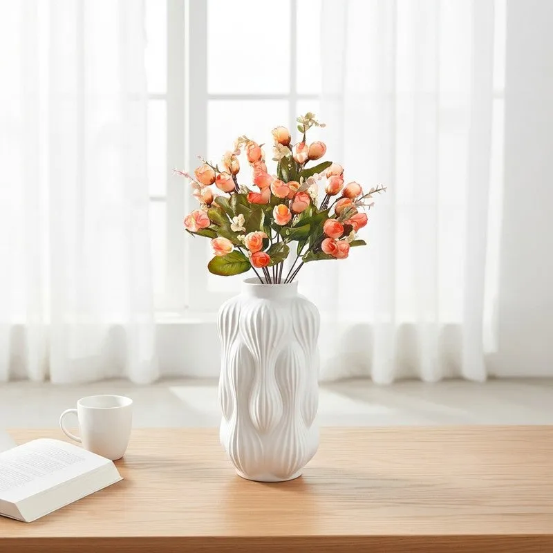 Cross Mini Rose Artificial Flowers - Orange media 1