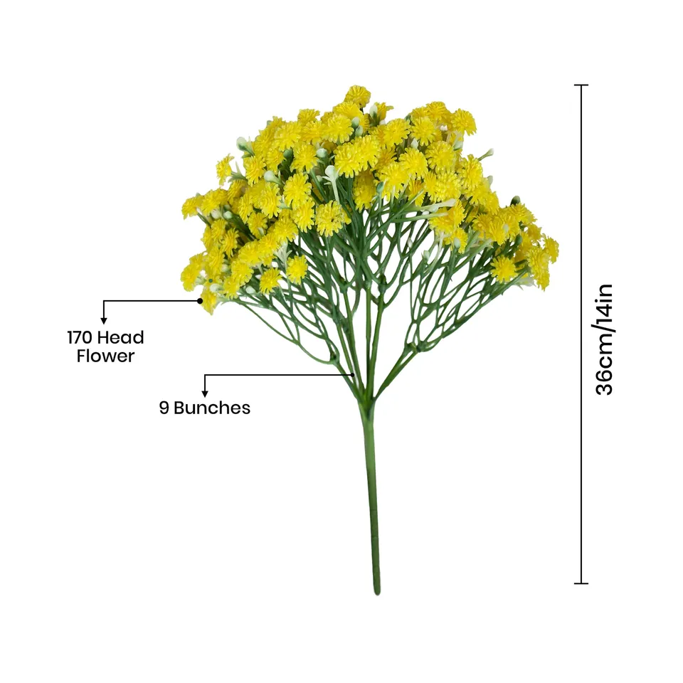 Airy Babys Breath Artificial Flower - Set Of Three media 11