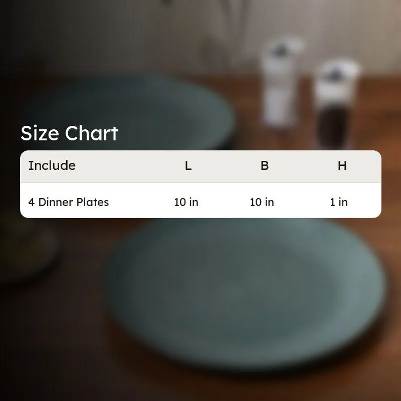 Ceramic Dinner Plates (Sage Green) - Set of Four media 7