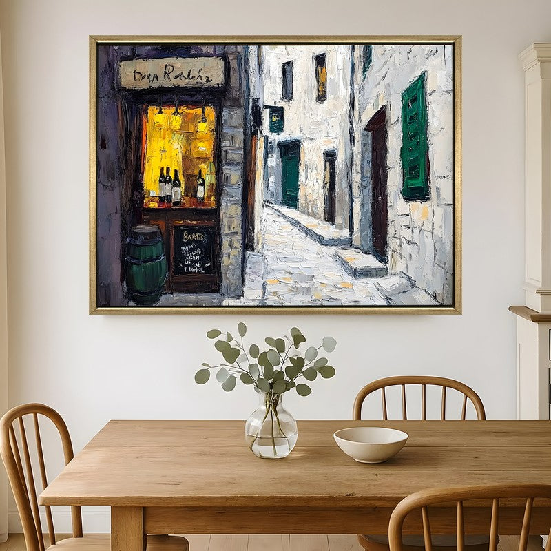 Oenophile Canvas Wall Painting With Frame
