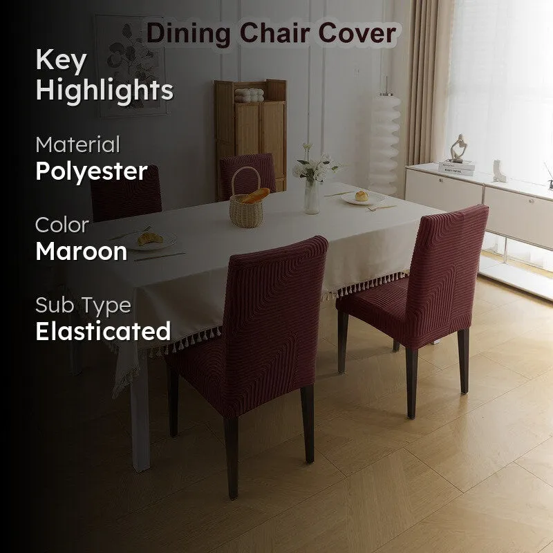 Lunara Polyester Chair Cover - Set Of Four media 2