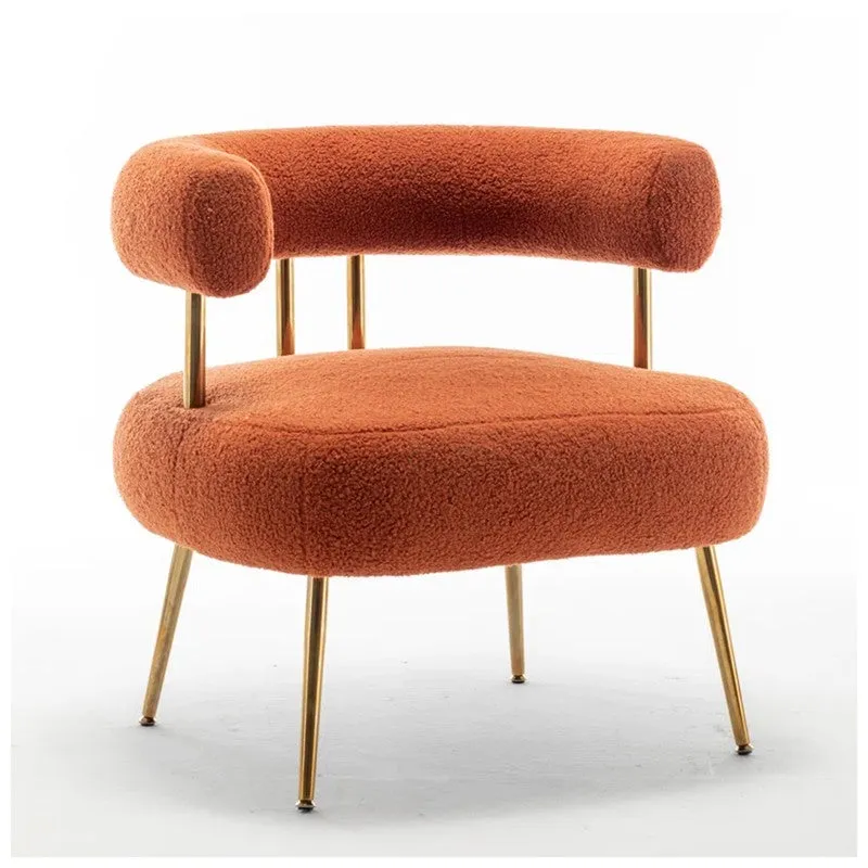 Oaklyn Neem Wood Accent Chair - Orange media 5