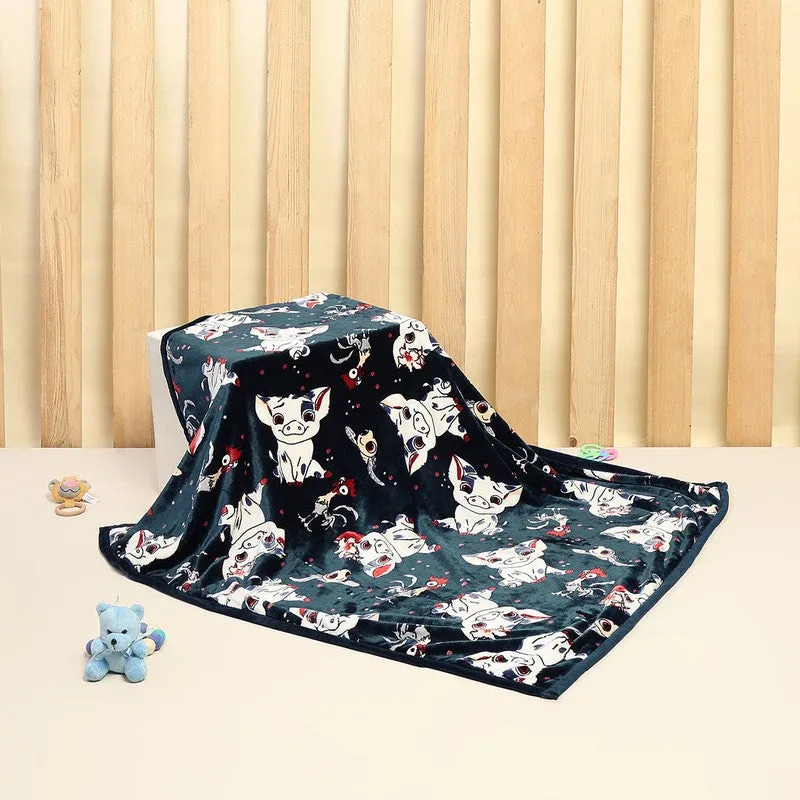 Monte Carlo Whimsical Cow Kids Blanket - 600 GSM media 3