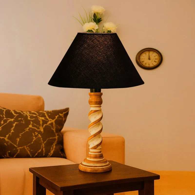 Modera Zelo Wooden Table Lamp - Black media 3