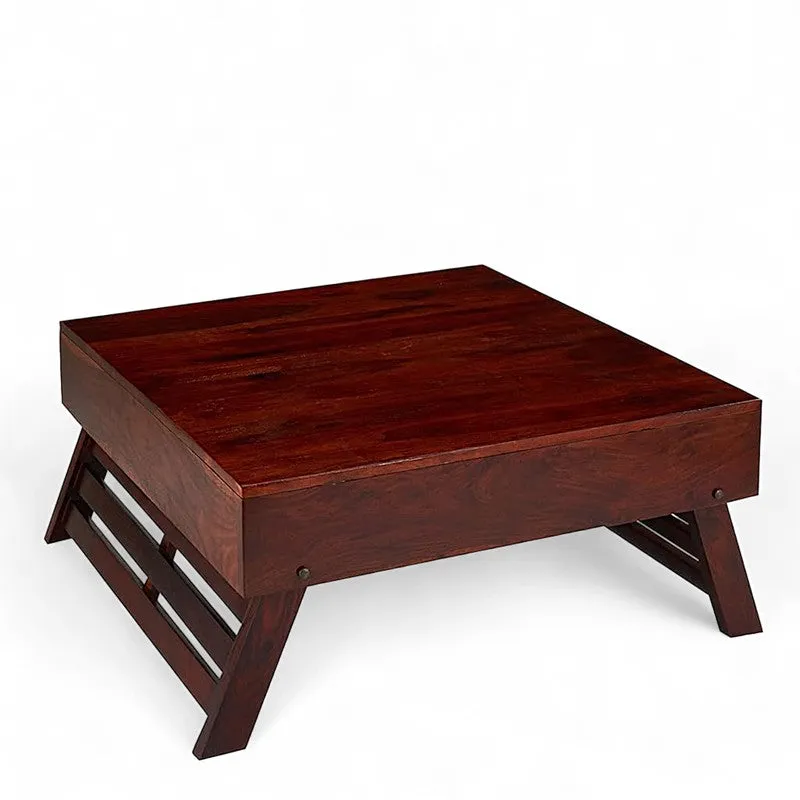 Servon Sheesham Wooden Center Table - Deep Brown media 5