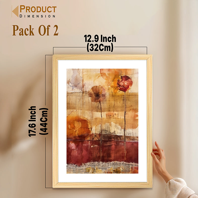 Muted Landscapes Wall Art With Frame - Set Of Two media 10