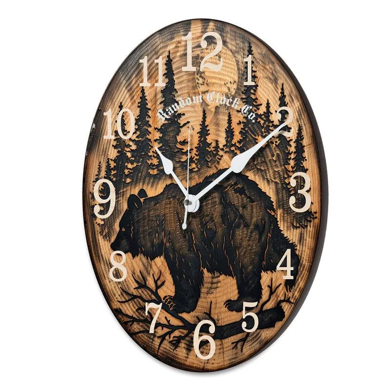 Ratiba Analog Wooden Wall Clock media 5