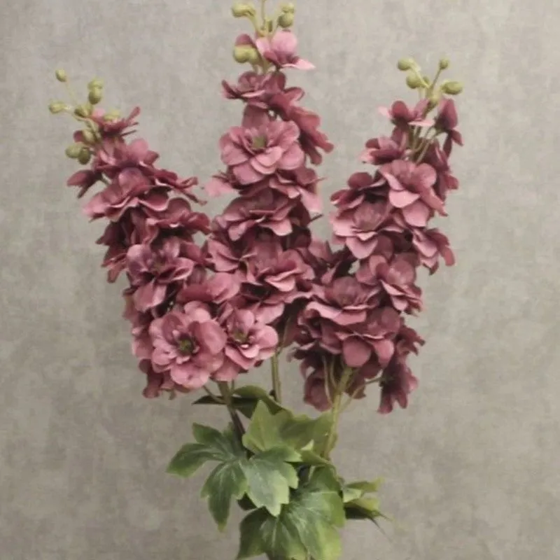 Real Look Artificial Delphinium Flower Stick - Purple media 5