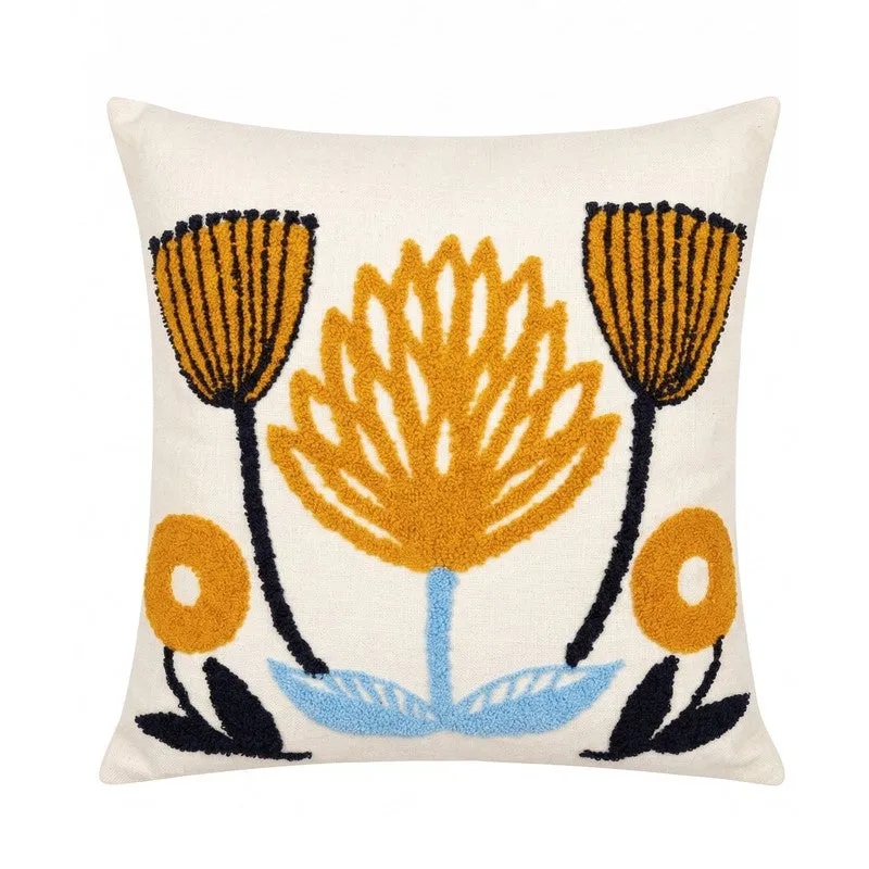 Petal Tuft Cotton Cushion Cover media 4