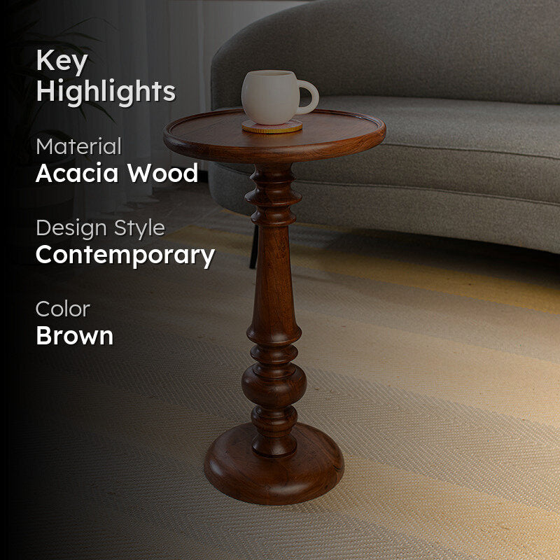 Bonito Acacia Wood Side Table media 2
