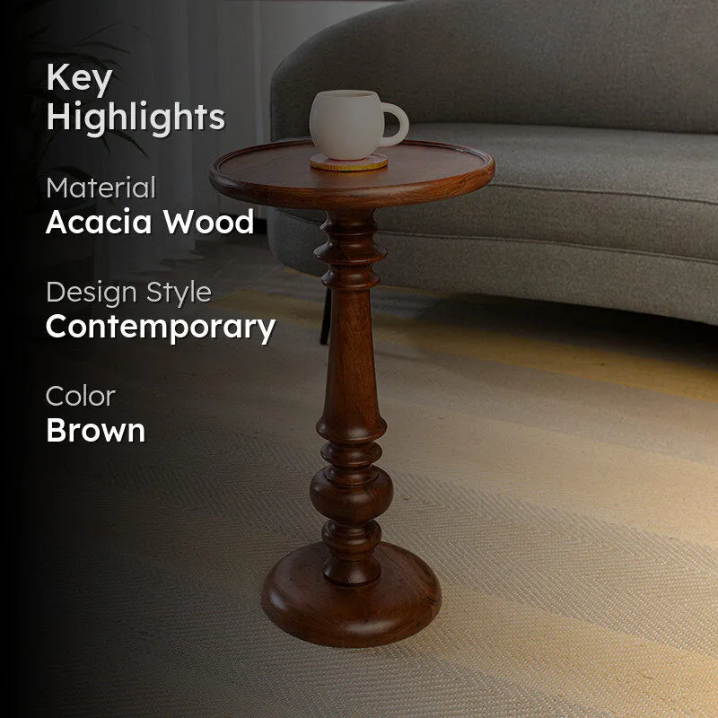 Bonito Acacia Wood Side Table media 2