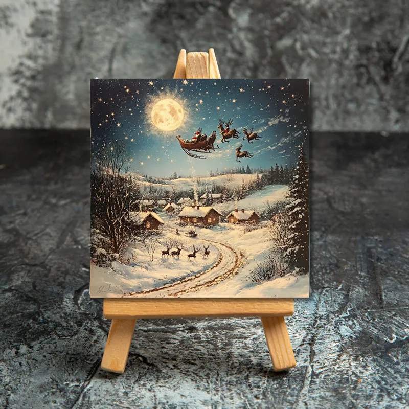 Santa's Village Canvas Showpiece media 4