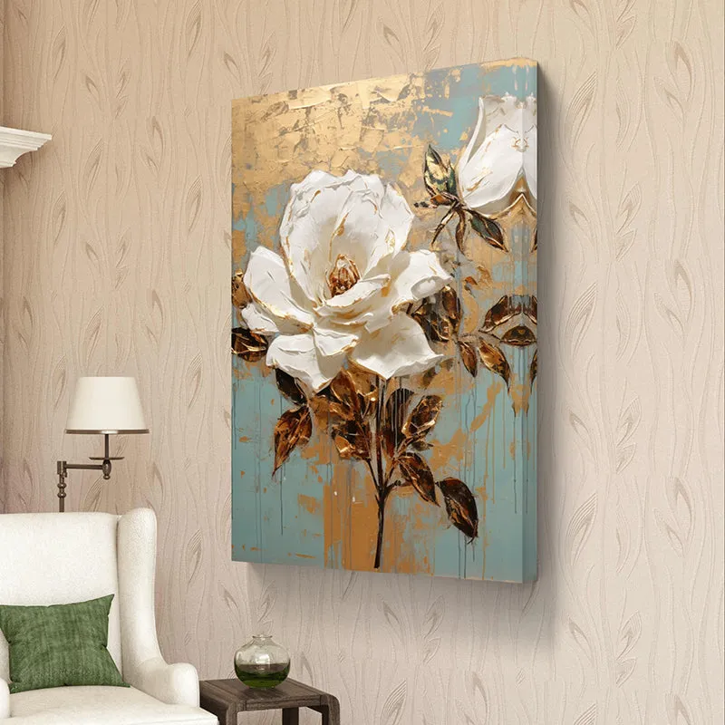 Flower & Bees Wall Painting media 4