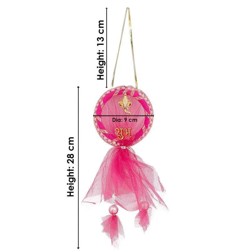 Karishma Fabric Latkan (Pink) - Set Of Two media 4