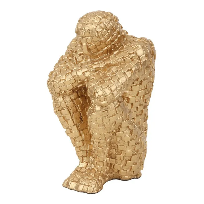 Secluded Thinker Showpiece - Gold media 4