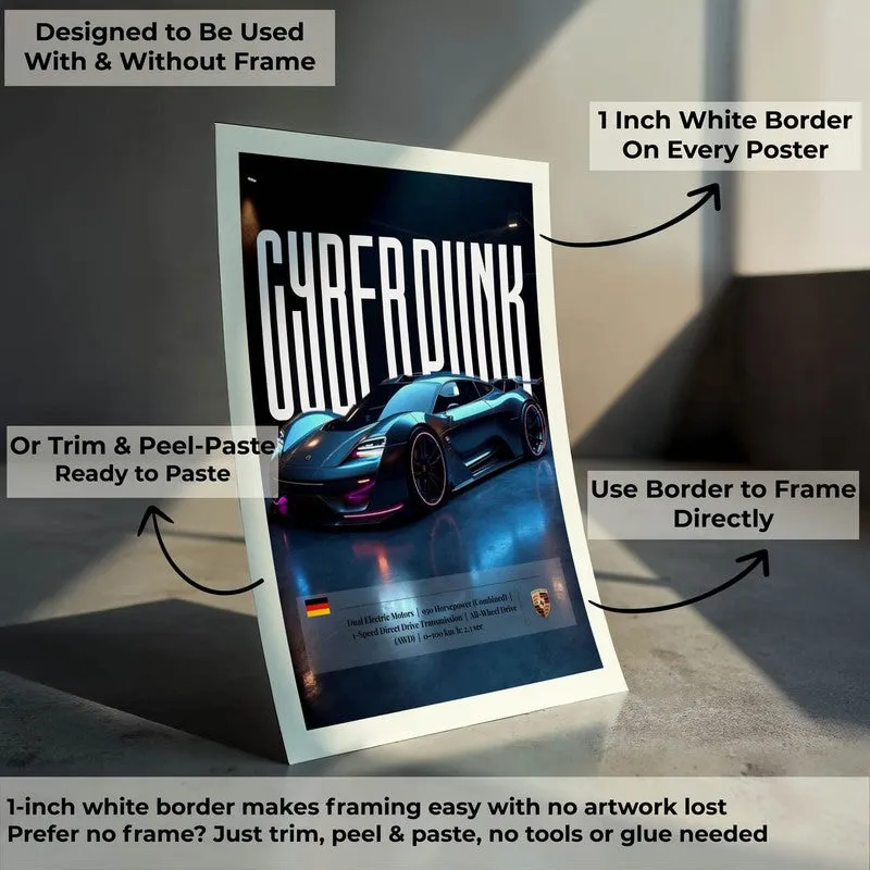 Neon Racer Wall Poster media 7