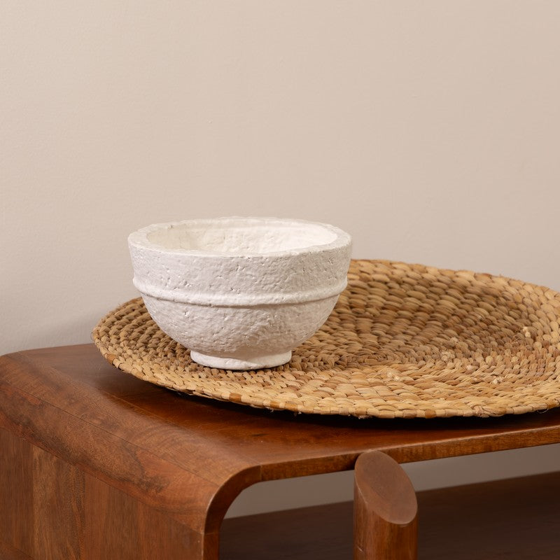 Fig Living Paper Mache Bowl - 001 (Off-White) media 6