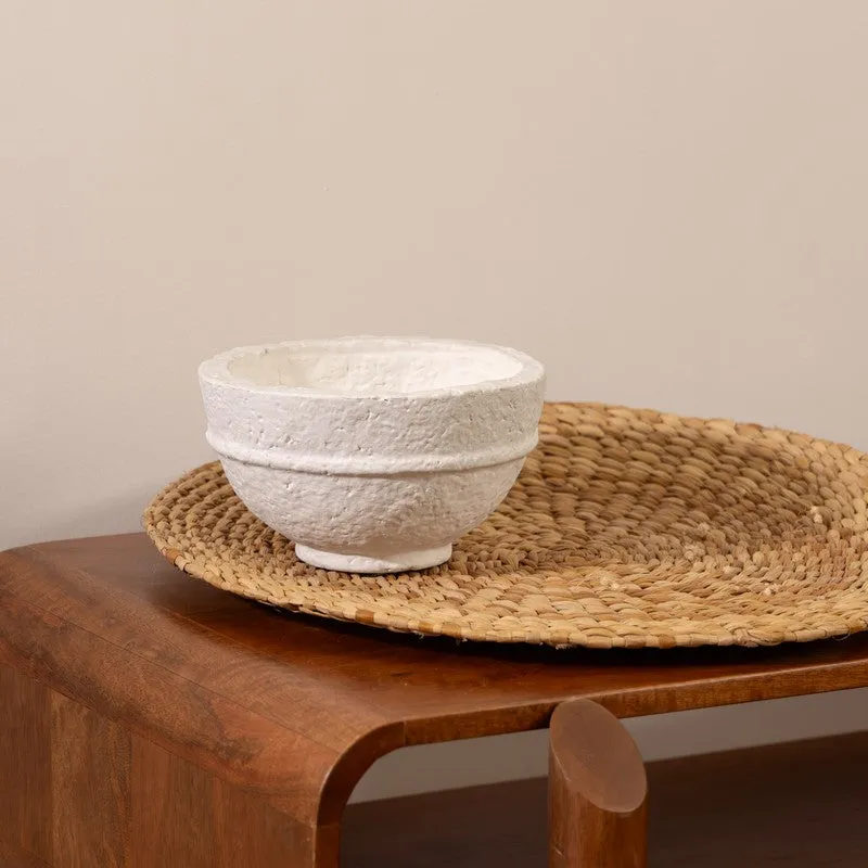 Fig Living Paper Mache Bowl - 001 (Off-White) media 6