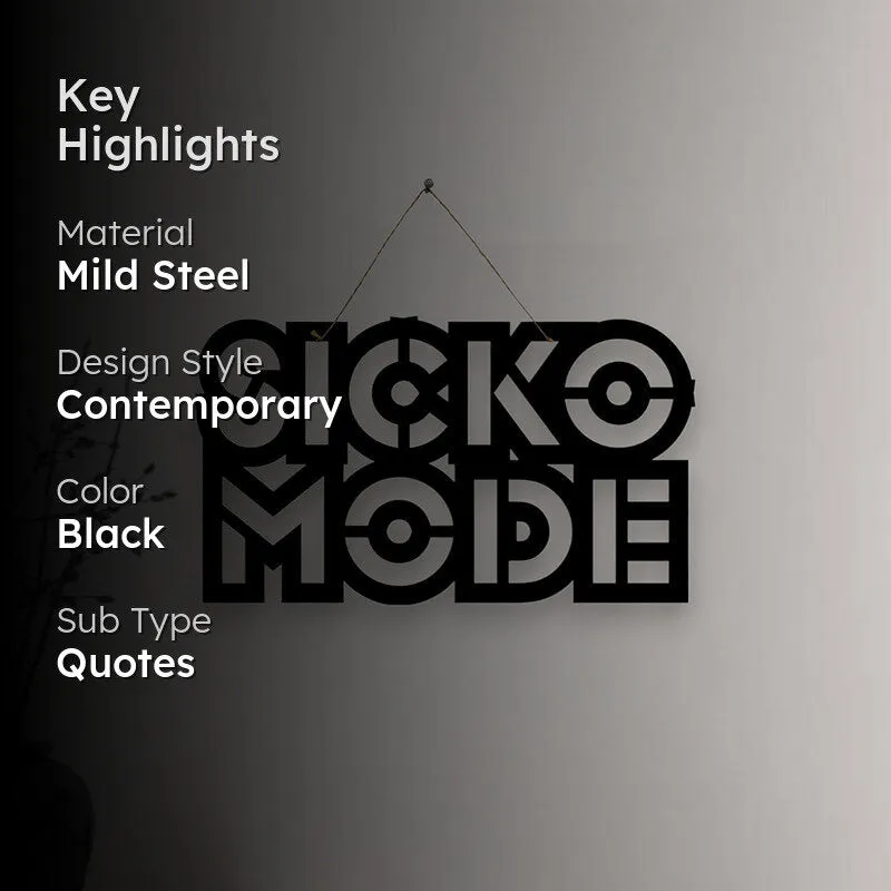 Sicko Mode Mild Steel Wall Accent media 2