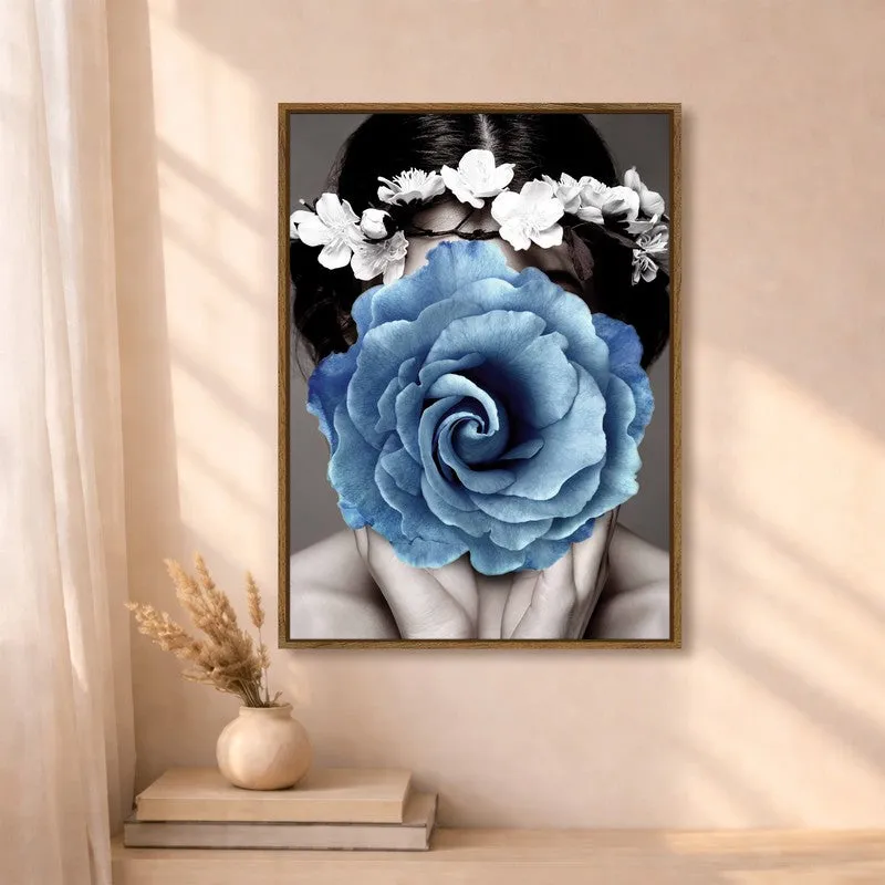 Her in Bloom Canvas Wall Art With Frame media 4