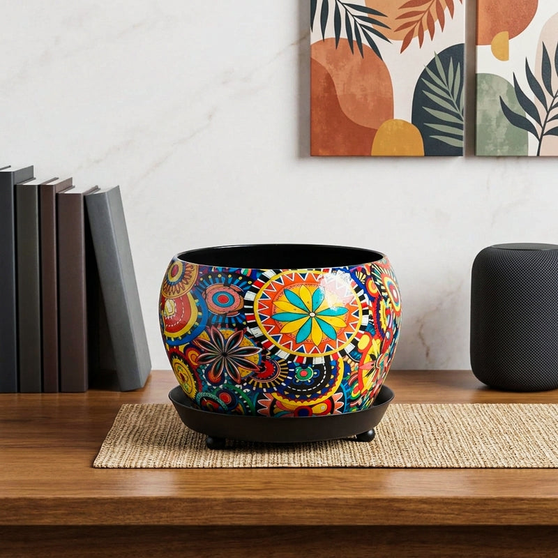 Druva Ethnic Planter With Plate