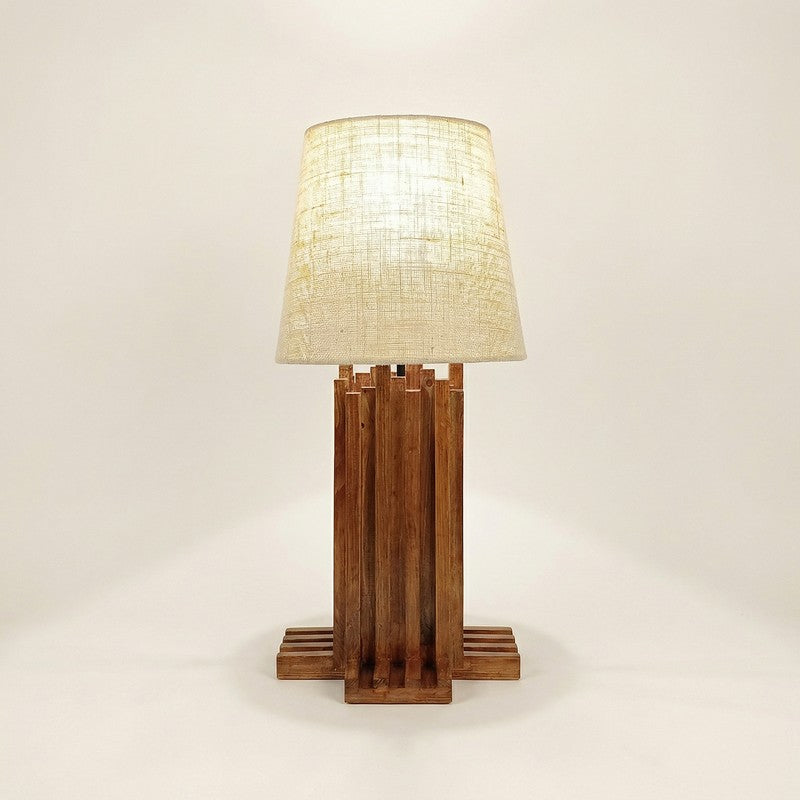 Isar Jute Table Lamp - Brown,White media 4