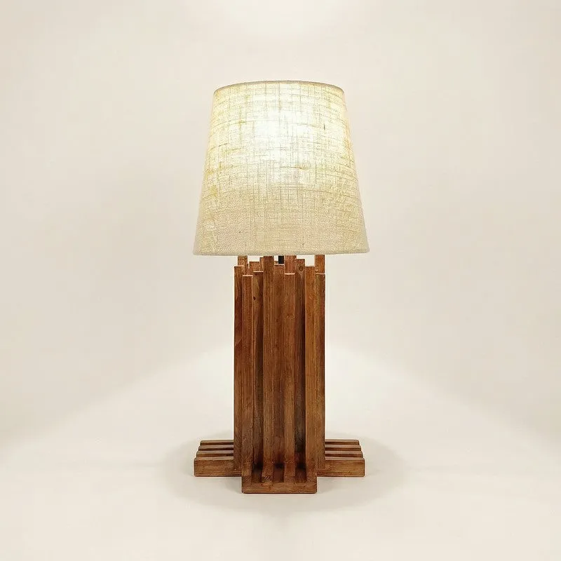 Isar Jute Table Lamp - Brown,White media 4