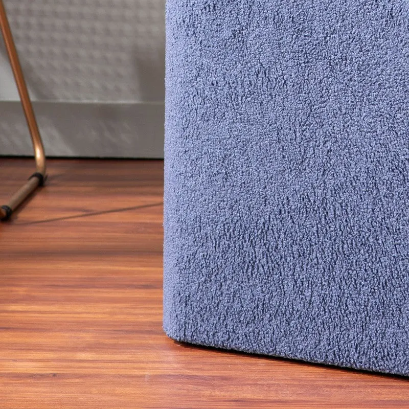 Plush Seat Pouffe (Blue) - Set Of Two media 6