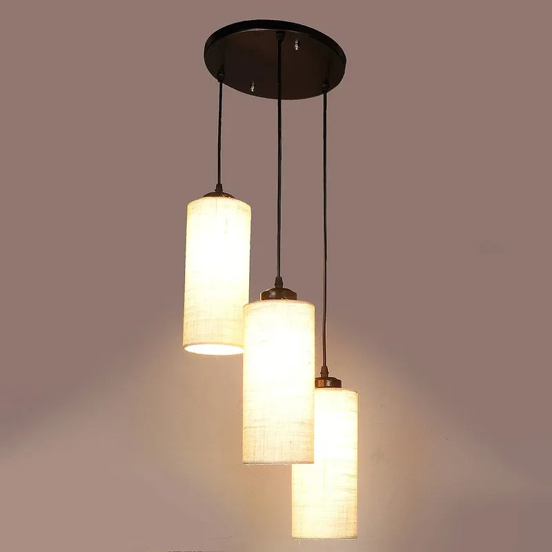 Cylentra Triple Metal Ceiling Lamp - White media 5
