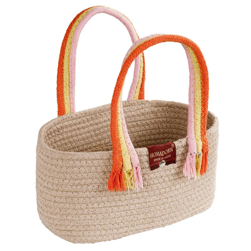Tidy Twist Cotton Storage Basket - Beige media 3