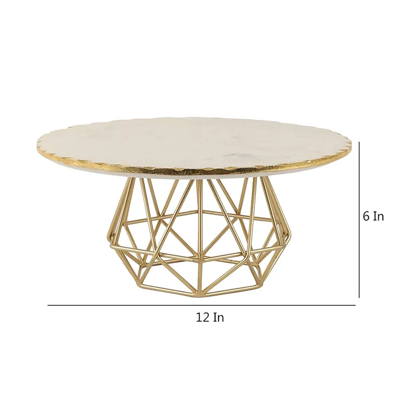 Marmore Geo Marble Cake Stand With Server & Knife - Three Piece Set media 8