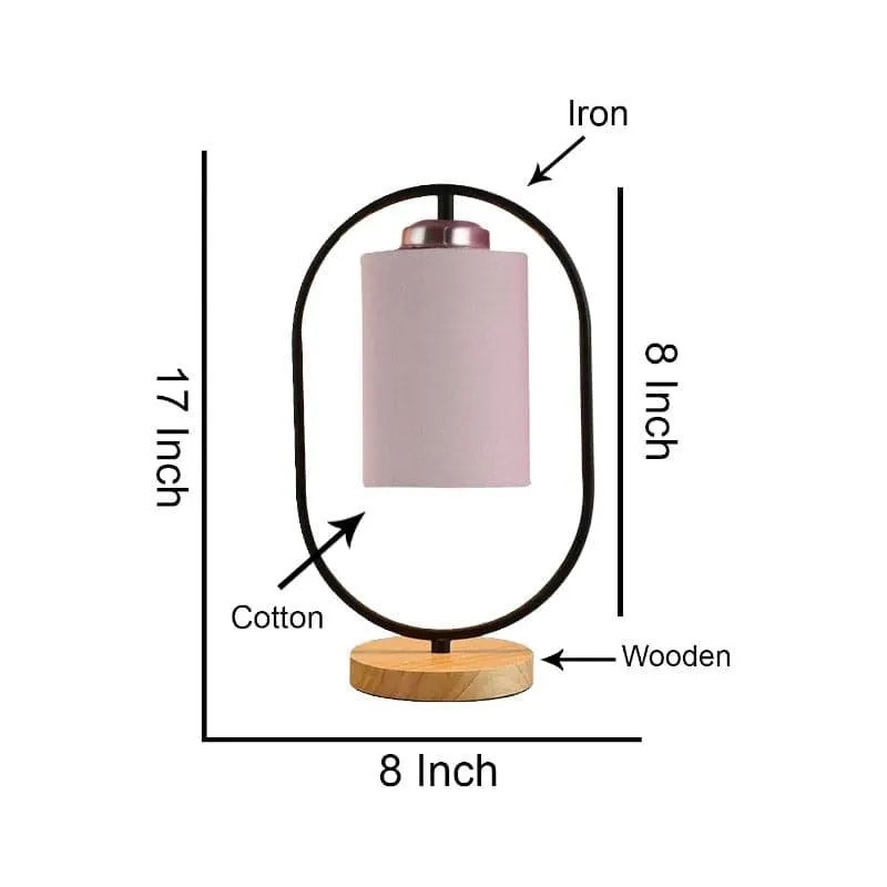 Radiant Echo Fabric Table Lamp - Grey,Black media 5