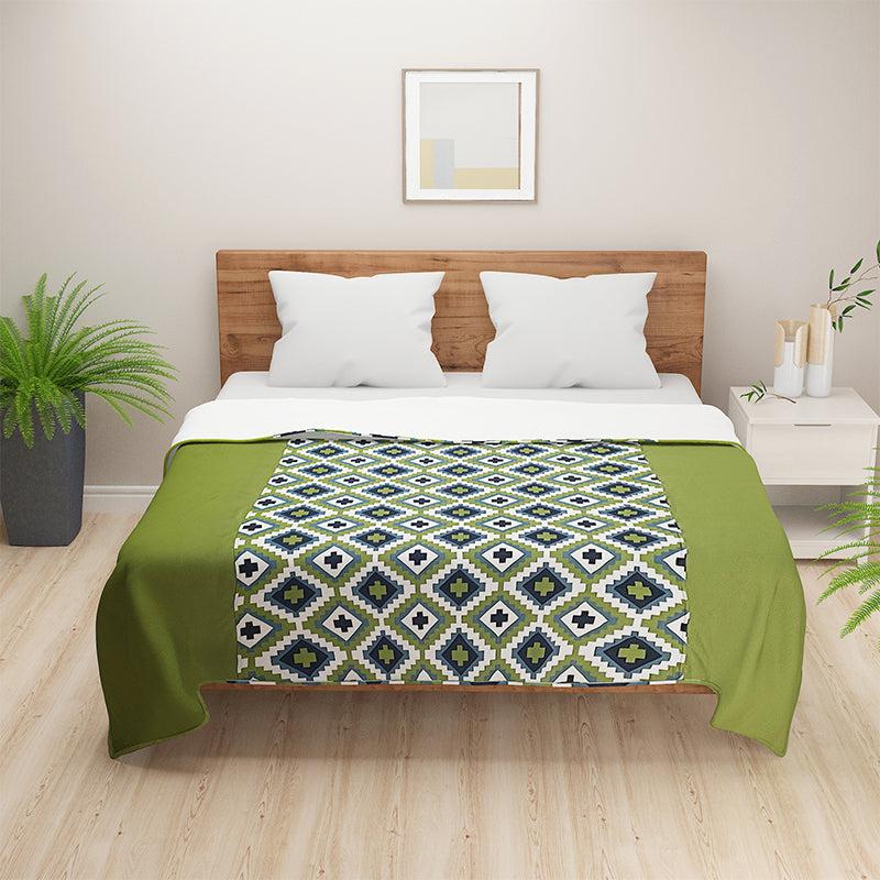 Swayam Green Grandeur Geometric Cotton Dohar - 110 GSM media 5