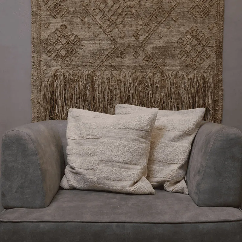 Cozy Courier Tufted Cushion Cover (Ivory) - Set Of Two media 4