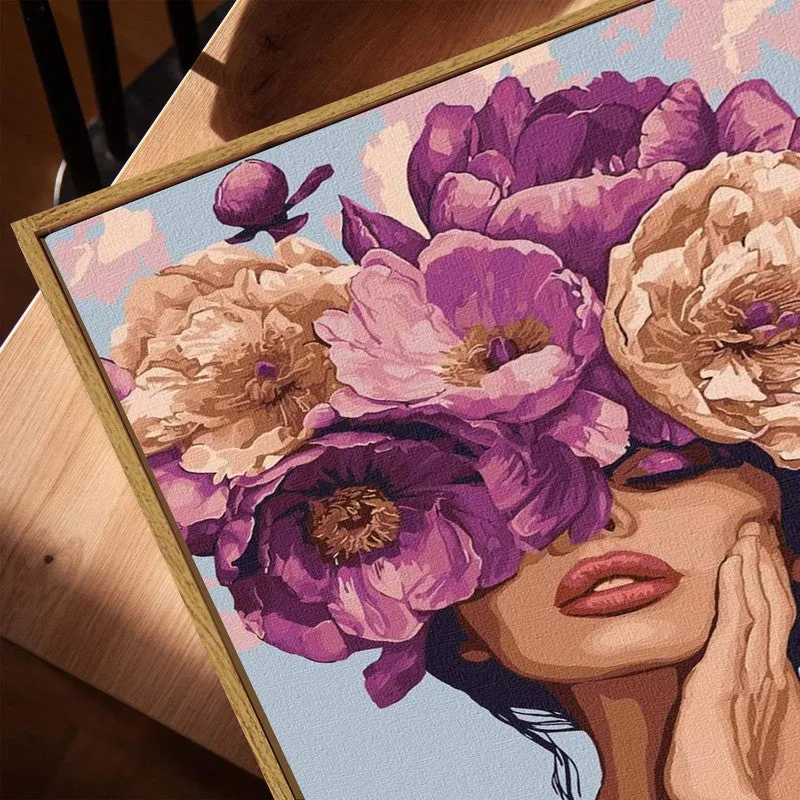 Petal Mirage Canvas Wall Art With Frame media 5