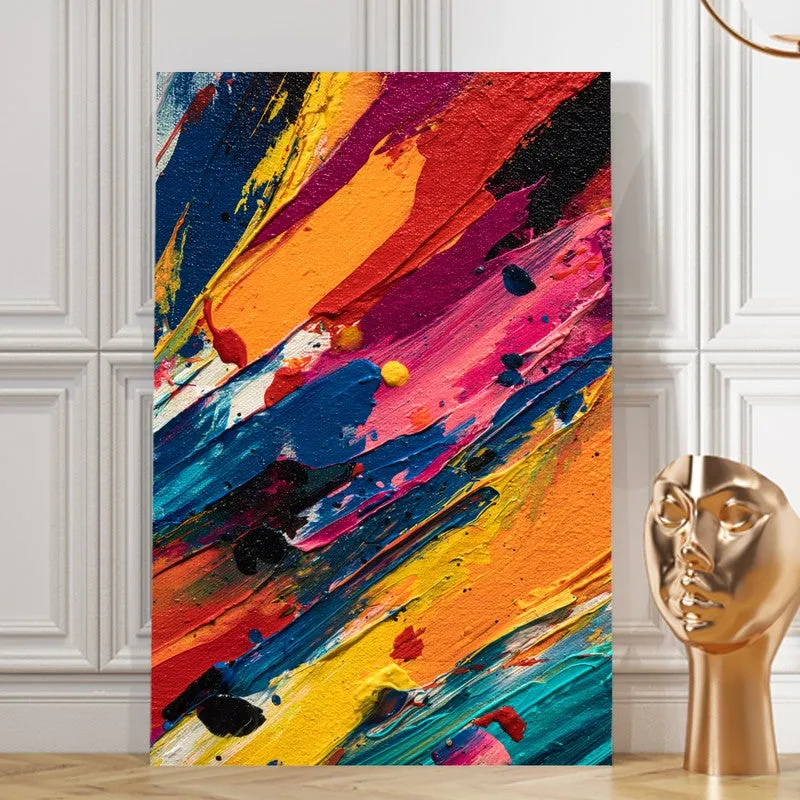 Color Grid Fusion Canvas Wall Art media 8