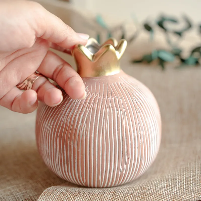 Golden Anar Vase - Blush Pink media 3