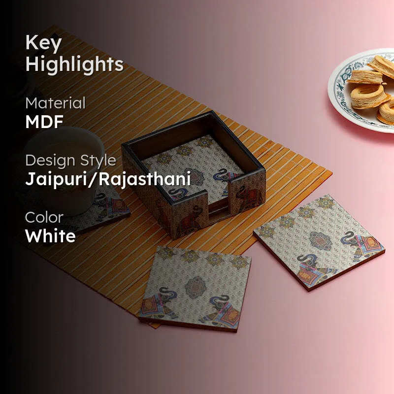 Haathi Duo Coaster - Seven Piece Set media 2