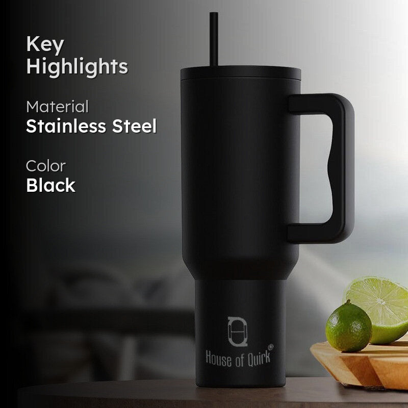 Hydra Boost Stainless Steel Tumbler (1200 ML) - Black media 2