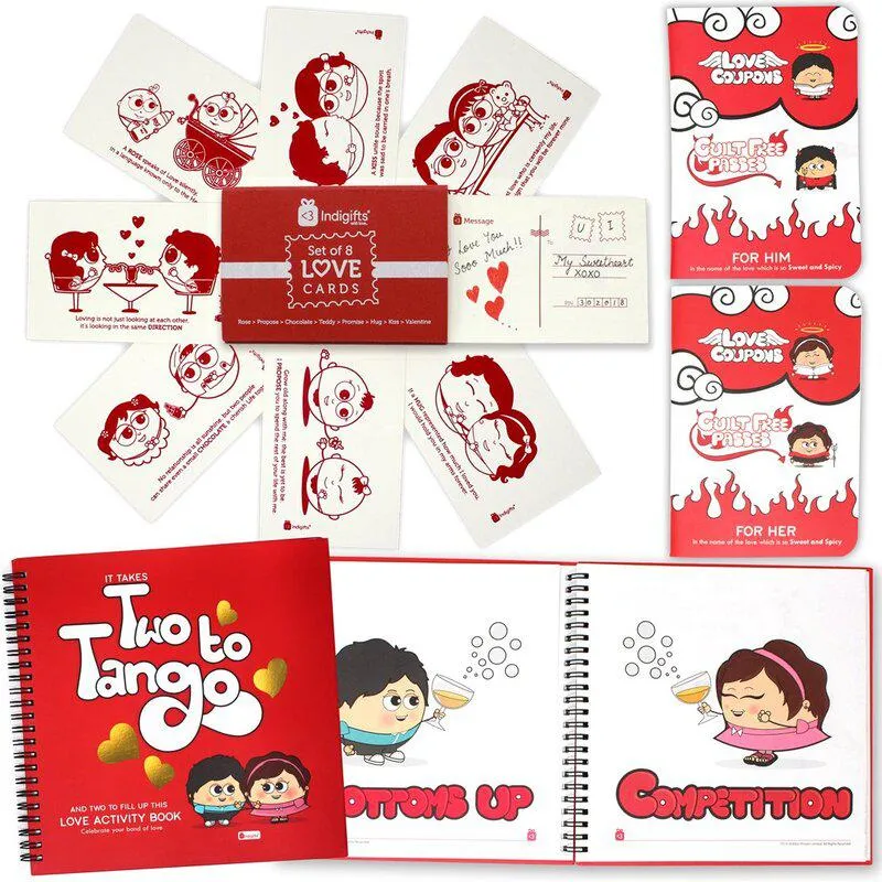 Cupid's Canvas Valentine's Gift Box - Ten Piece Set media 1