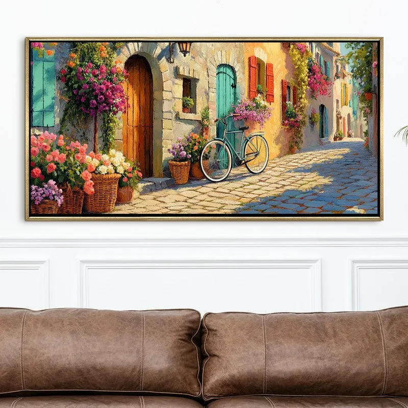 Blooming Tranquility Canvas Wall Painting With Frame media 4