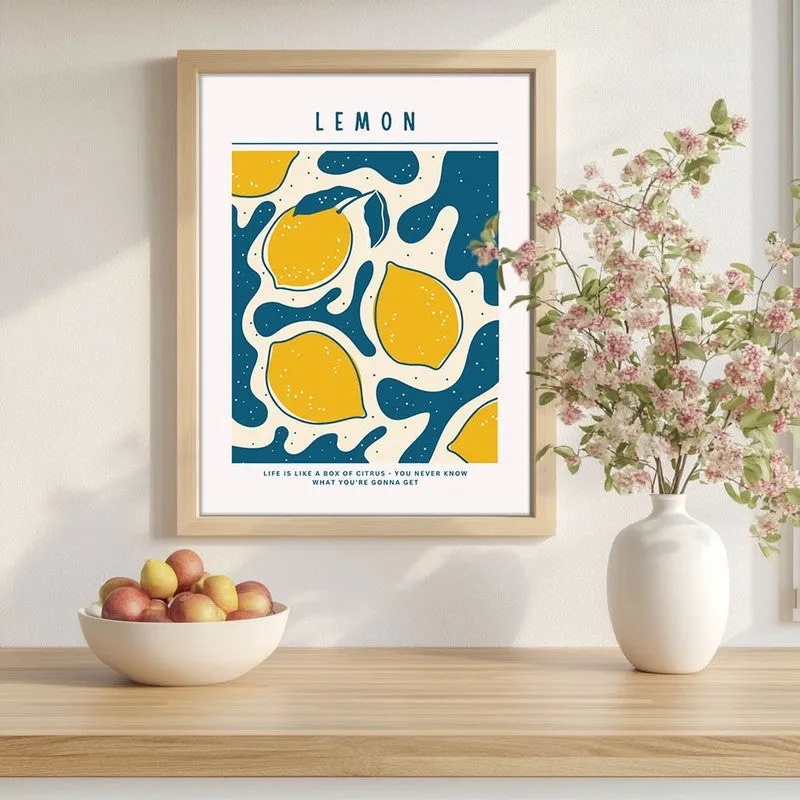 Abstract Lem Archival Canvas Wall Art - Brown media 1