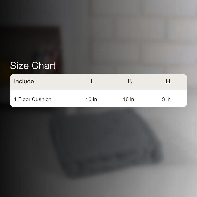 Roe Velvet Floor Cushion - Grey media 5