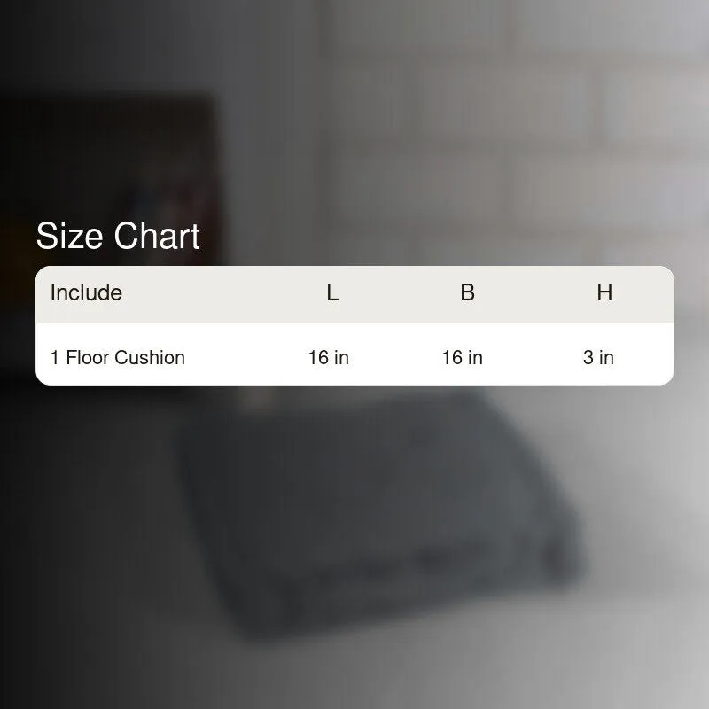 Roe Velvet Floor Cushion - Grey media 5