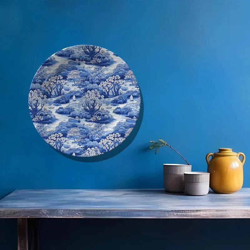 Chinese Blue Willow Wall Plate media 4